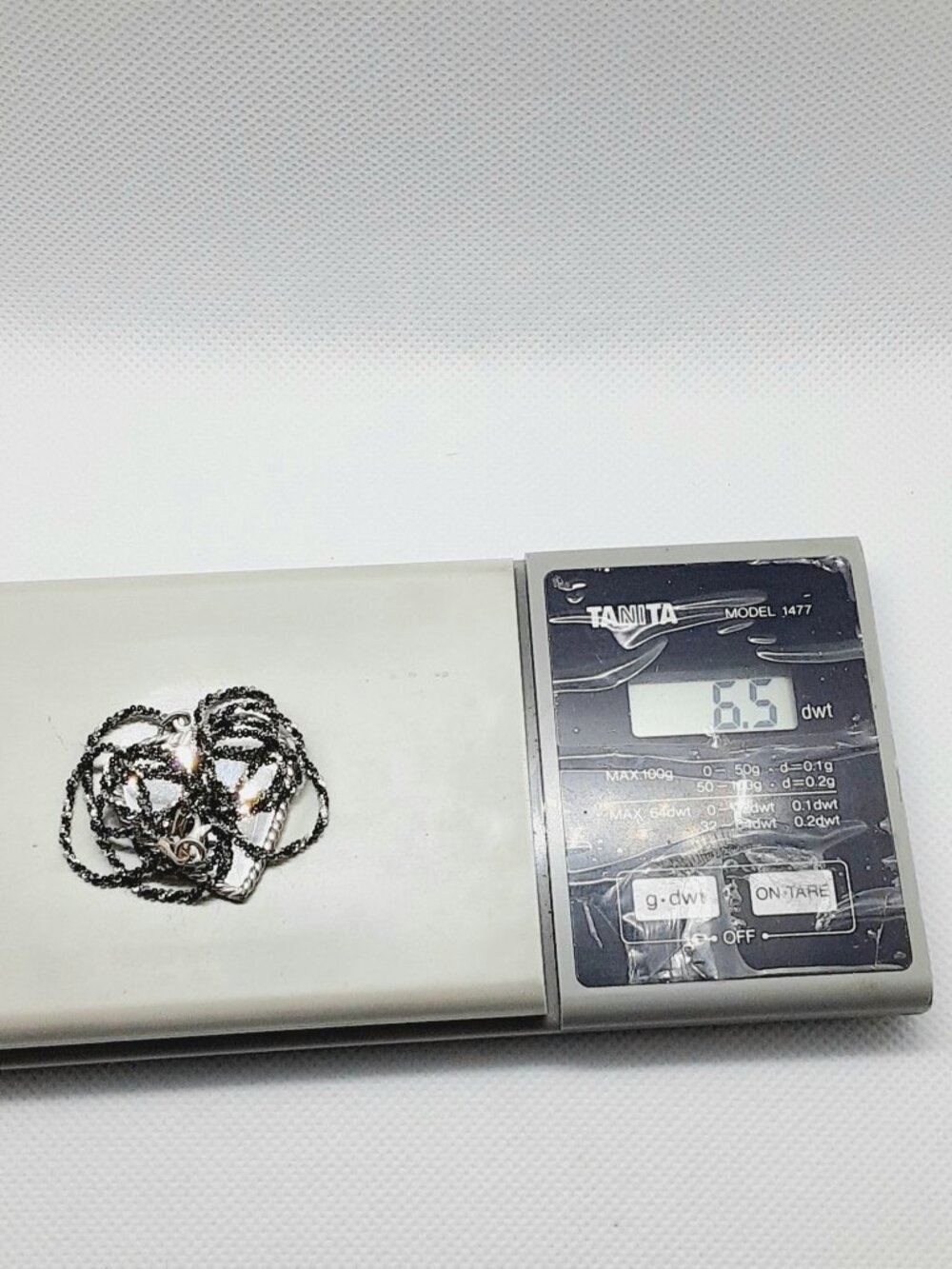 NEW 18 inch 925 oxidized wheat chain and mirrored heart pendant - Picture 9 of 12